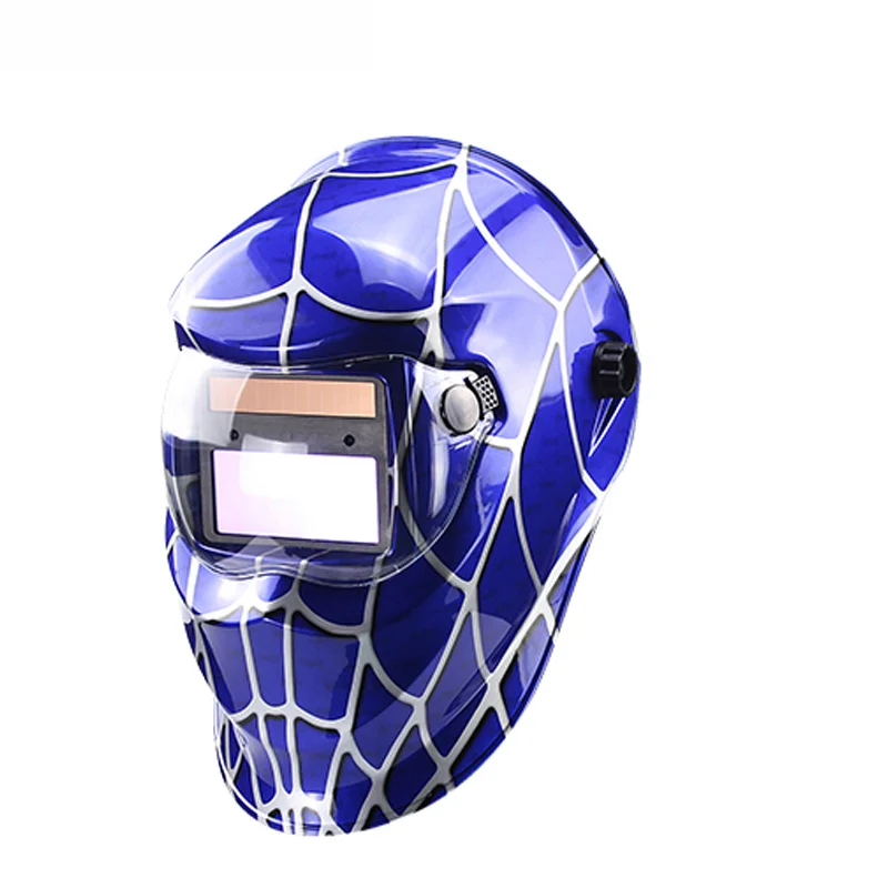 Blue Spider Samrt солнечная батарея LI Автоматическое затемнение TIG MIG ММА MAG электросварки маска/шлемы/сварщик кепки для сварочный аппарат - Цвет: Blue Spider