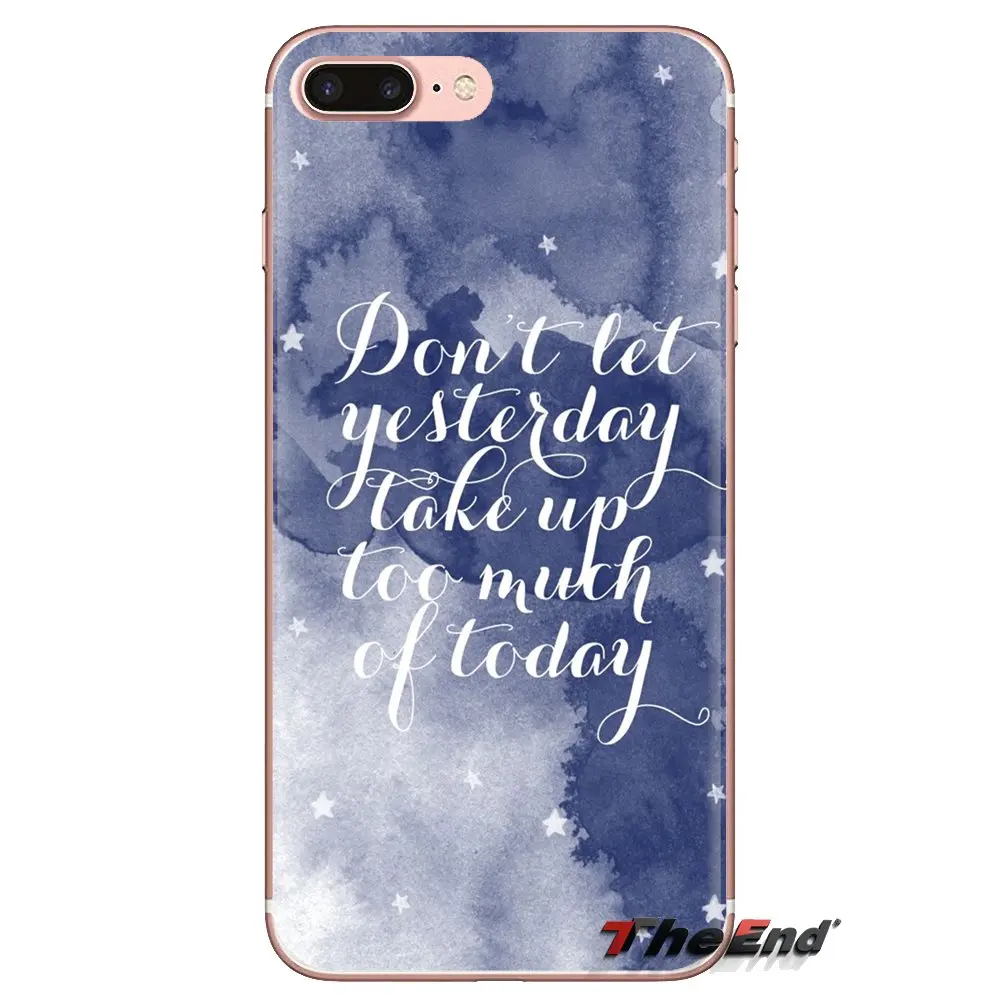 Navy Blue Motivation wallpaper For iPod Touch Apple iPhone 4 4S 5 5S SE 5C 6 6S 7 8 X XR XS Plus MAX TPU Transparent Cases Cover |