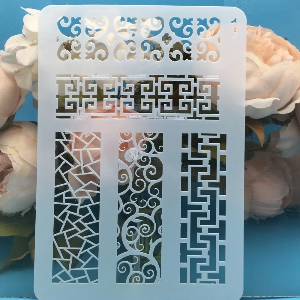 

1Pcs 20x14cm Rectangle Frame DIY Layering Stencils Wall Painting Scrapbook Coloring Embossing Album Decorative Card Template