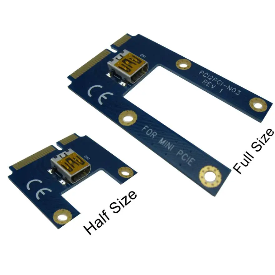 Мини PCIe для pci-e слота адаптер PCI Express 1x Riser Card поддерживает звуковая карта сети