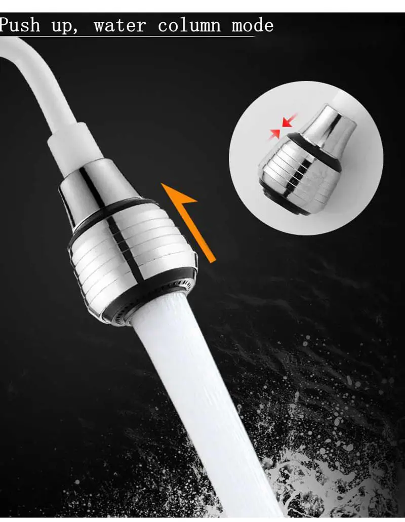 2 режима 360 Выдвижная удлинительная трубка фильтр для водопроводной воды