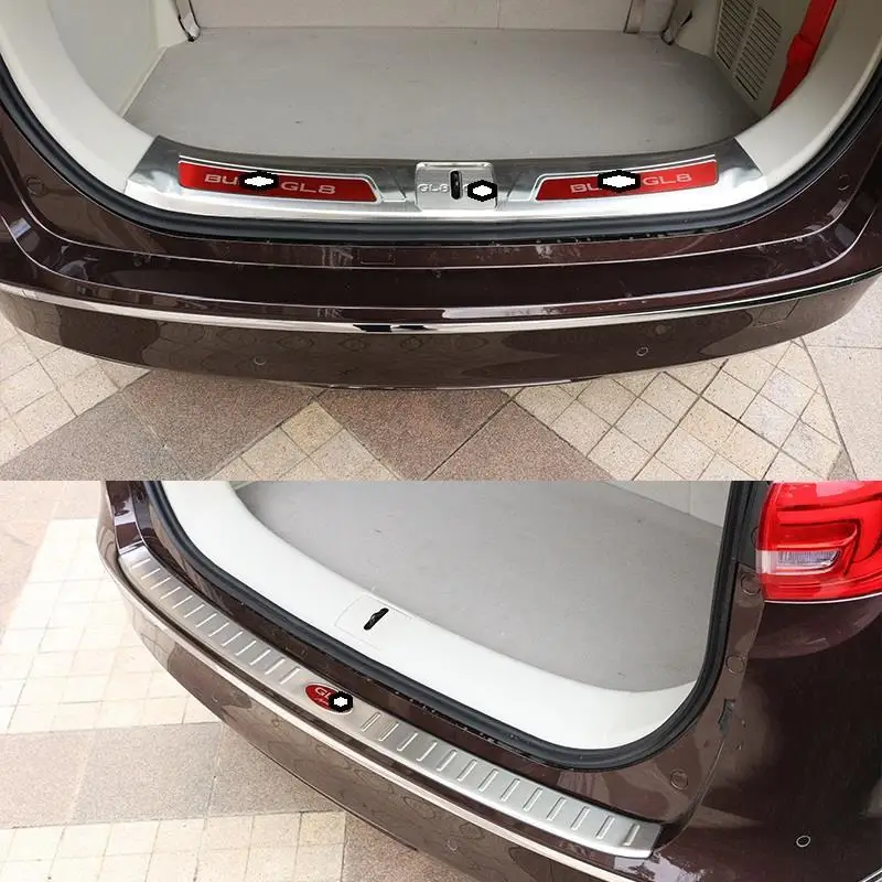 Модифицированные декоративные хромовые задние панели багажника педаль дверная