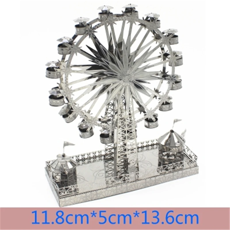 Ferris Wheel Разные 3D металлические пазлы, модели, наборы лодок, кораблей, строительство, сборка паззлов, подарки для взрослых, игрушки, коллекция Звездных Войн - Цвет: Ferris Wheel
