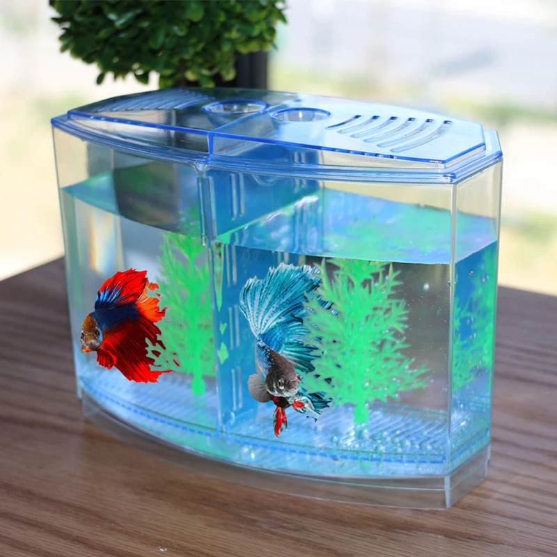 Мини аквариум Betta Box прозрачный светодиодный светильник Arcylic коробка для