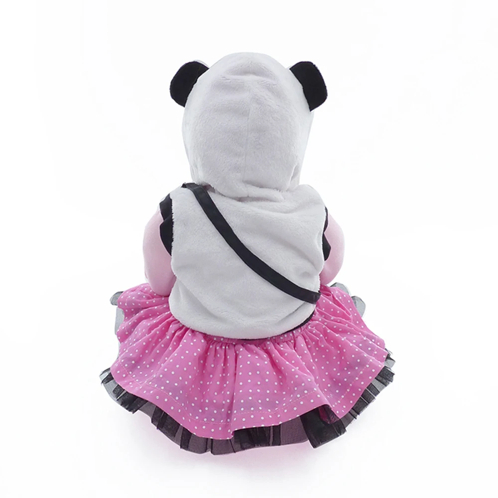 NPK 2" Девочка Кукла Возрожденный силикон винил детский игровой дом игрушки bebe подарок boneca Возрожденный силикон Возрожденные куклы