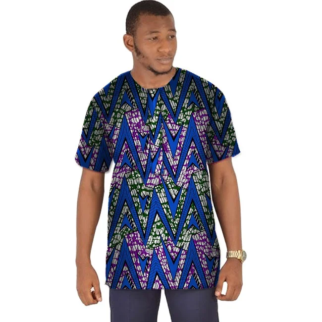 Dashiki Men Dress Tees African Clothes Fashion Print Short Sleeve Tops Man T shirt Africa Style Design Dance Festive Costume |