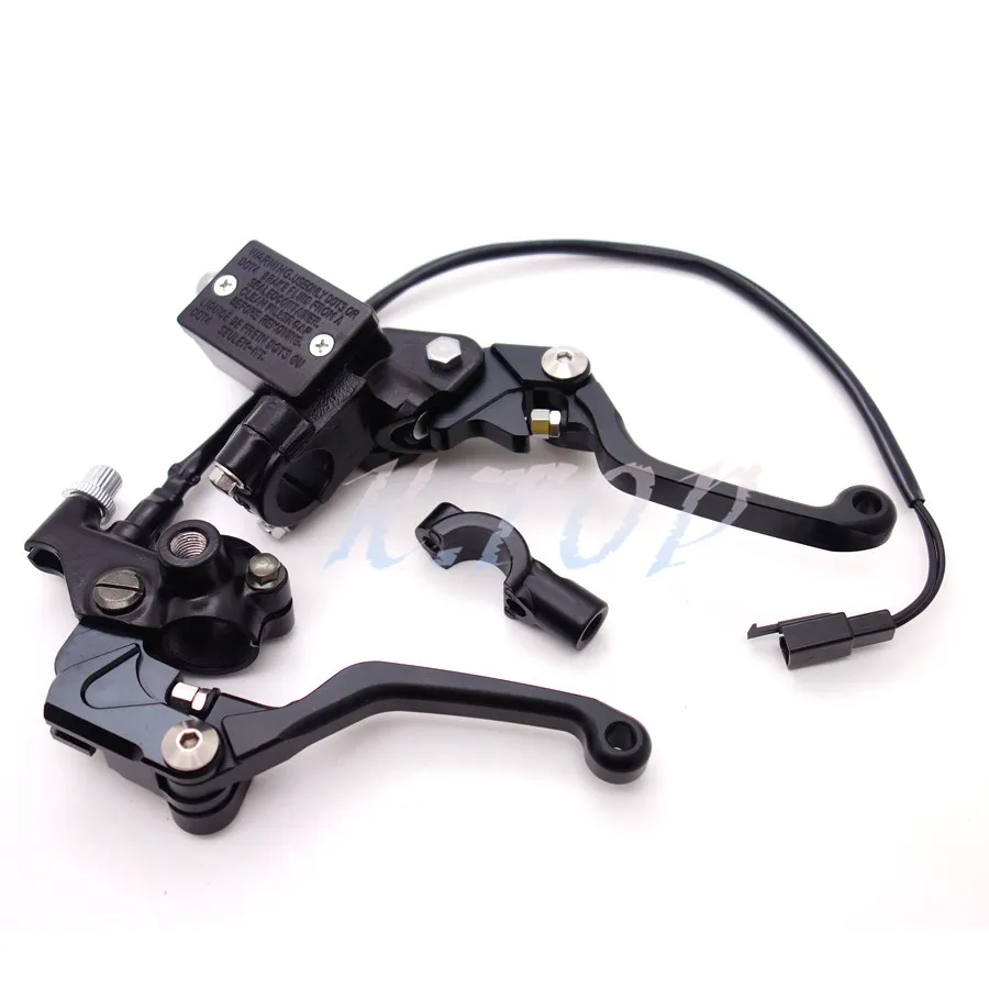 Новый 7/8 &quot22 мм Черный Мотоцикл Главный Тормозной Цилиндр Бачка рычаг Для Honda Suzuki