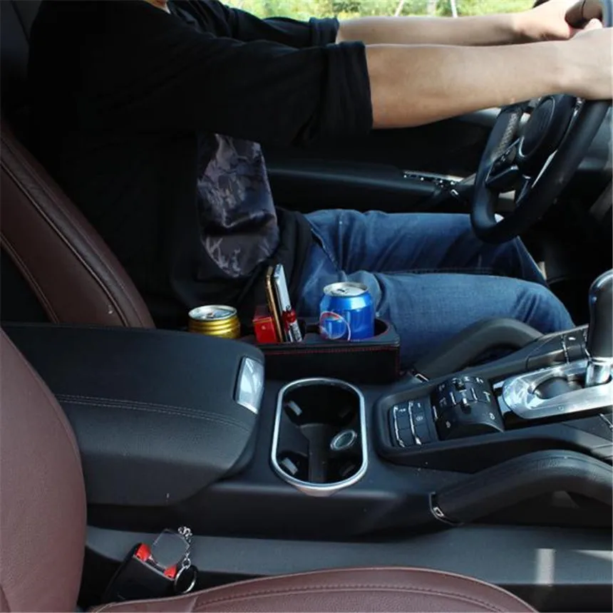 Автомобильный Стайлинг Черный 2 чашки держатель для напитков сиденье Клин