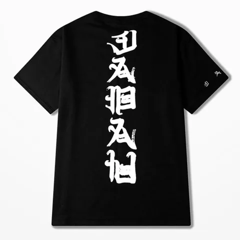 Футболка April MOMO мужская с принтом Kanji, модная повседневная приталенная рубашка в стиле хип-хоп, с коротким рукавом, уличная одежда, лето 2022