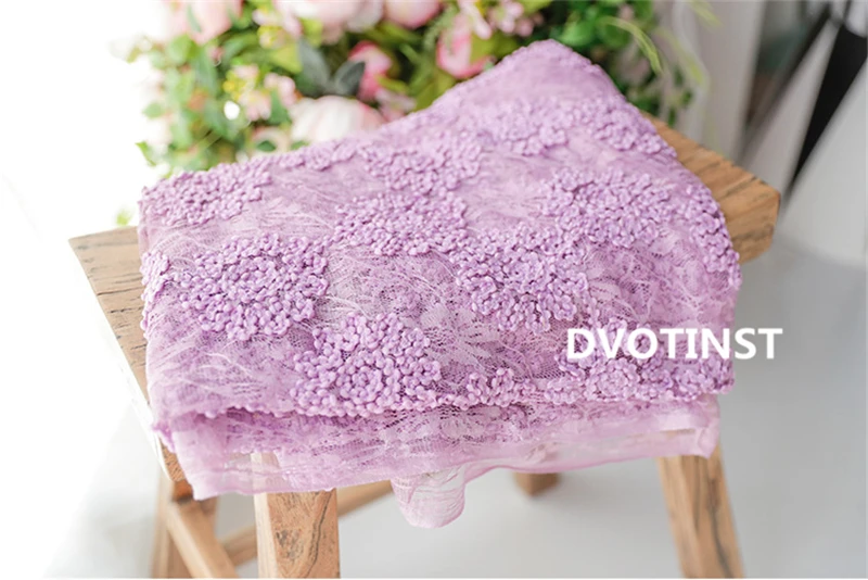 Реквизит для фотосъемки новорожденных Dvotinst фон с цветами одеялом задний коврик