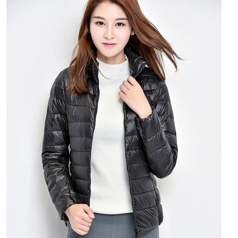 Женское зимнее пальто новинка 2020 модная куртка на 90% белом утином пуху