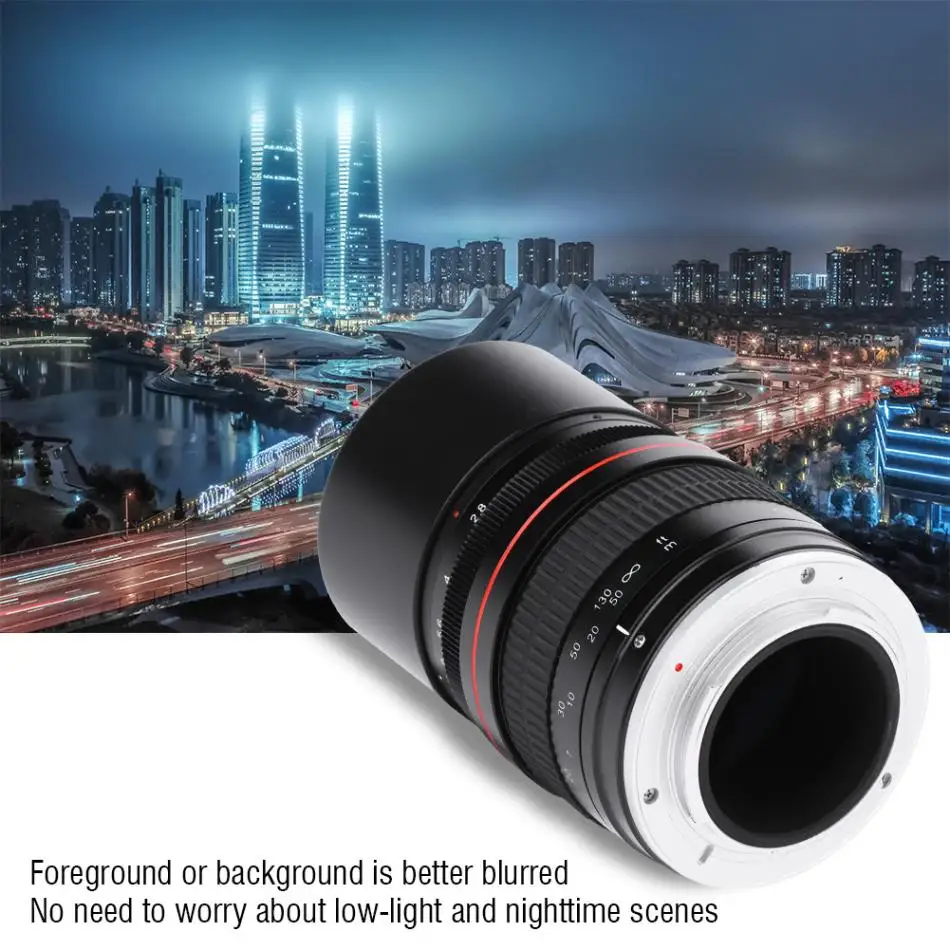 135 мм F2.8 DSLR Полнокадровый телеобъектив с большой апертурой ручной объектив с фиксированным фокусом