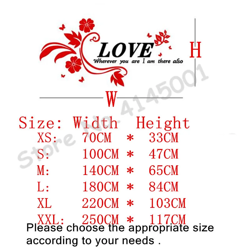 

Red LOVE Romantic 3D Three-dimensional wall stickers warm wedding room bedside wall decorations Creative Art DIY Acrylic Sticker