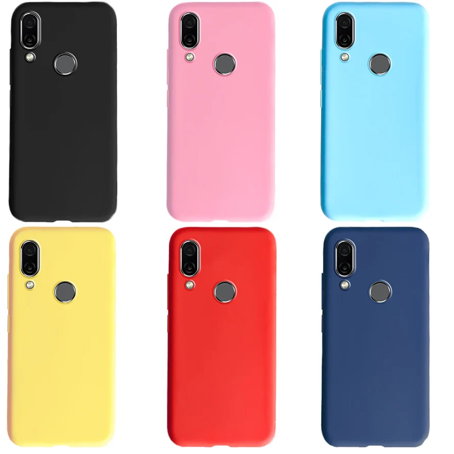 Чехол для телефона Honor Play COR L29 однотонный Ультратонкий Мягкий чехол из ТПУ ярких