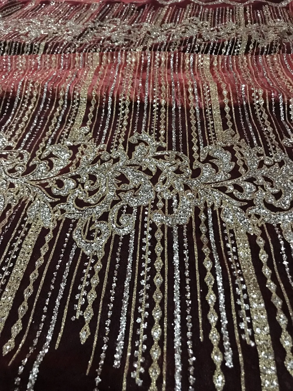 Тюлевое кружево с приклеенными блестками модная блестящая кружевная ткань в