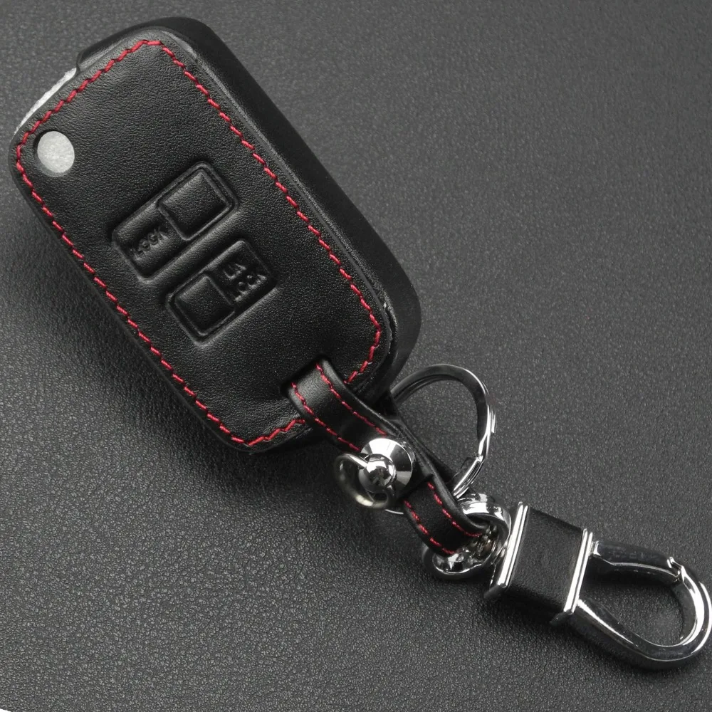 jingyuqin Leather 2 Buttons Car Key Cover Cases For Toyota Yaris Carina Corolla Avensis Switch Holder | Автомобили и мотоциклы