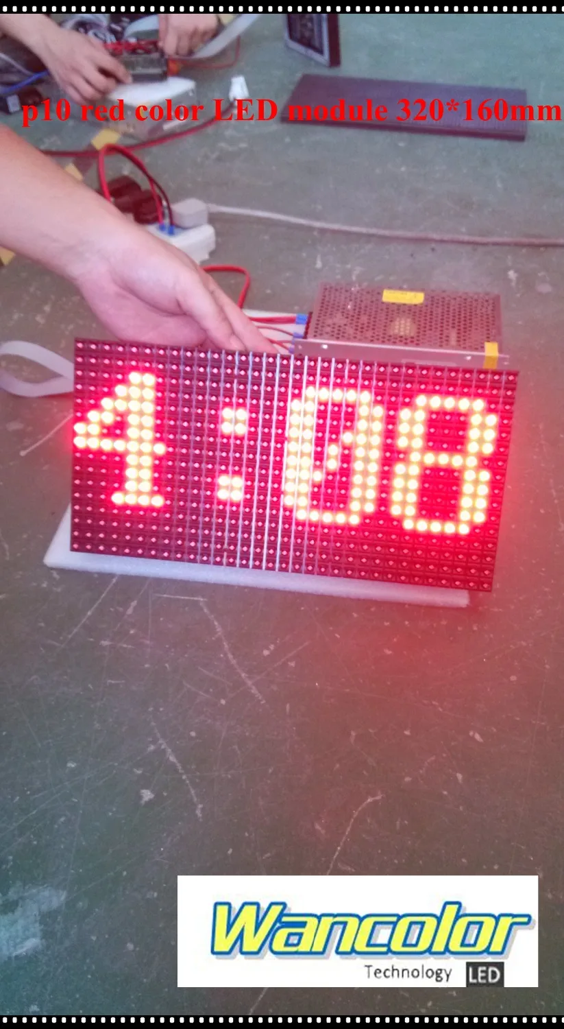 Заводская цена p10 наружный светодиодный дисплей красный цветной модуль 320*160 мм