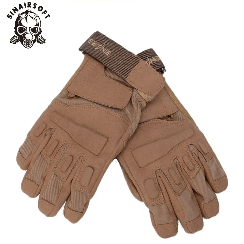 Тактические Нескользящие перчатки SINAIRSOFT для верховой езды с закрытыми пальцами