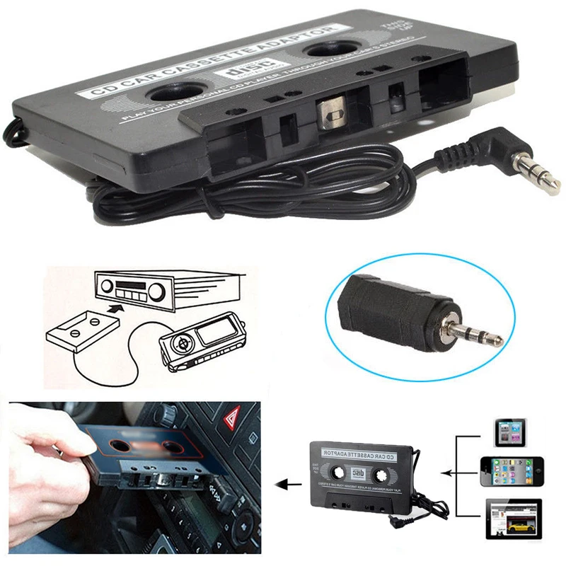 Кассеты адаптер CD MD стерео MP4 классический автомобиль MP3 Car Audio 3 5 - Цена: 111,02 руб.