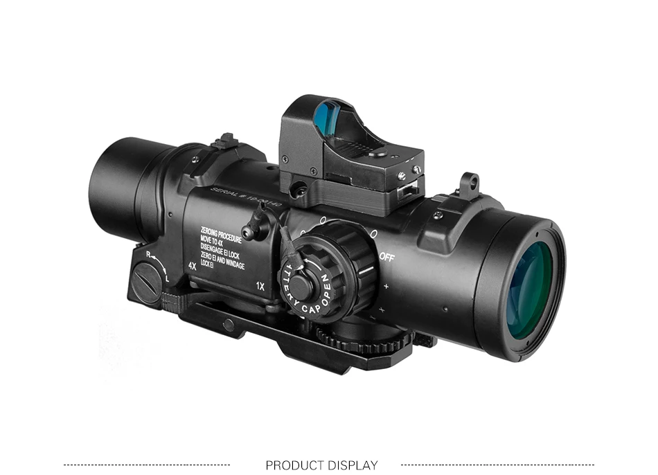 Прицел Телескоп оптический инструмент страйкбол Acog высокого класса бинокль Красный точка
