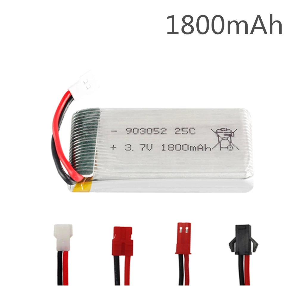 Литий полимерный аккумулятор 3 7 в 1800 мАч для KY601S SYMA X5 X5S X5C X5SC X5SH X5SW X5HW X5UW M18 H5P HQ898 H11D