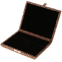 oboe reed case holder box internal thicken flannel for 10 reeds coffee