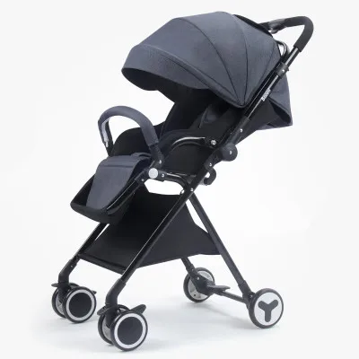 Dark gray 2 Портативная детская коляска, Мини размер, детская коляска для новорожденных, 3 в 1, коляска, коляска, может сидеть или лежать, Bebek Arabasi Poussette - Цвет: Dark gray 2