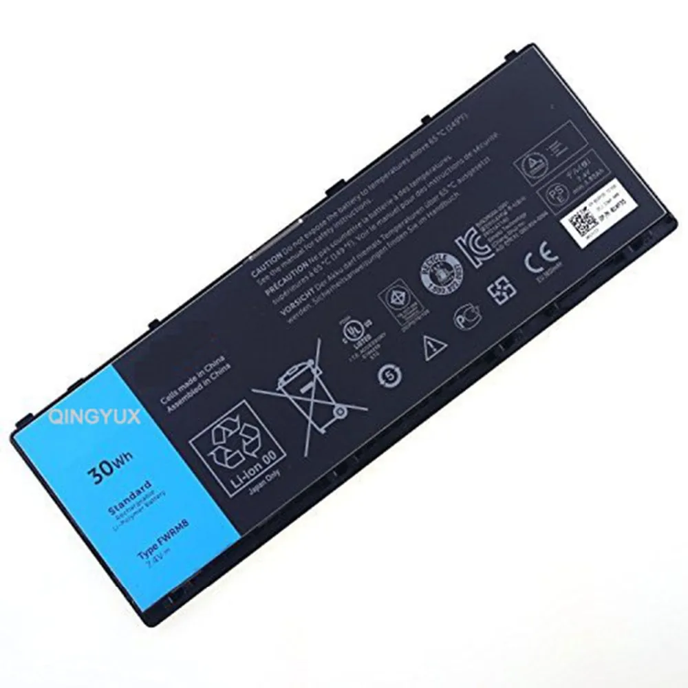 QINGYUX FWRM8 Новый 11 4 V 42Wh Аккумулятор для ноутбука Dell Latitude 10 ST2 ST2e серии батарея