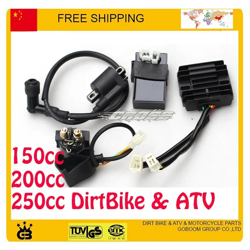 LONCIN ZONGSHEN lifan 150cc 200cc 250CC двигатель CDI+ катушка зажигания+ реле+ выпрямитель atv dirtbike мотоциклетные Запчасти