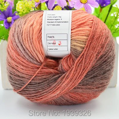 Смешанные Цвет Мериносовая шерстяная пряжа 3 предмета в комплекте ручной Вязание