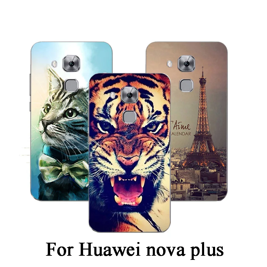 Задняя крышка для Huawei Nova 2 Plus LTE мобильный телефон 5 дюймов Чехол Эйфелева башня