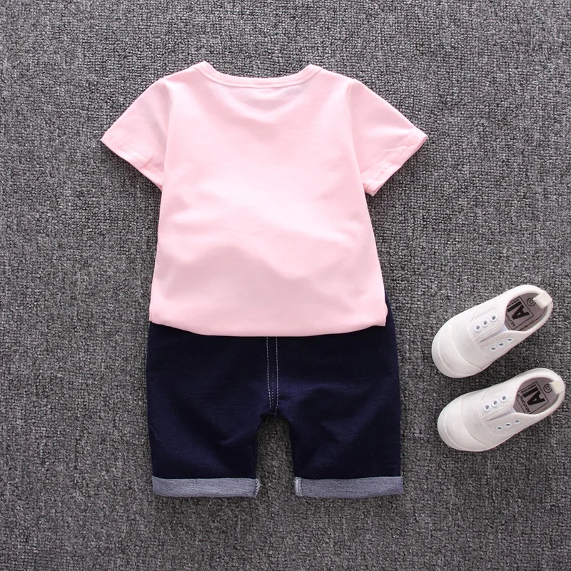 Комплект из 2 предметов летний комплект одежды для маленьких девочек комплекты