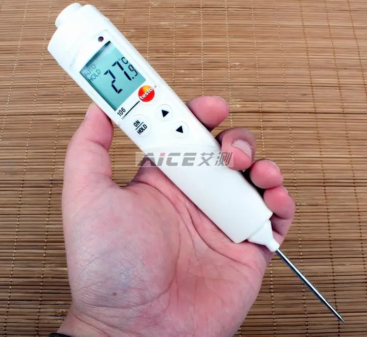 

(Germany) testo 106 waterproof type thermometer thermometer 275 degrees / Food Center