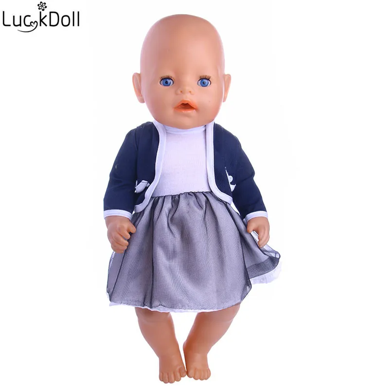 LUCKDOLL высококачественное летнее Модное Новое платье принцессы для куклы 43 см или