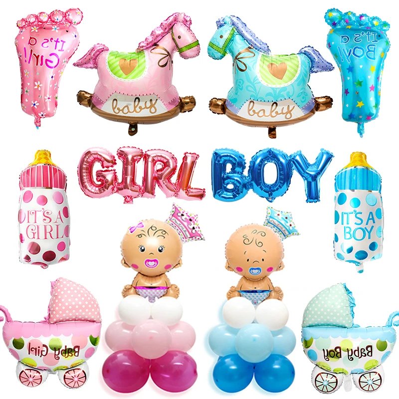 Heronsbill His a girl boy фольгированный шар для детского душа вечерние украшения