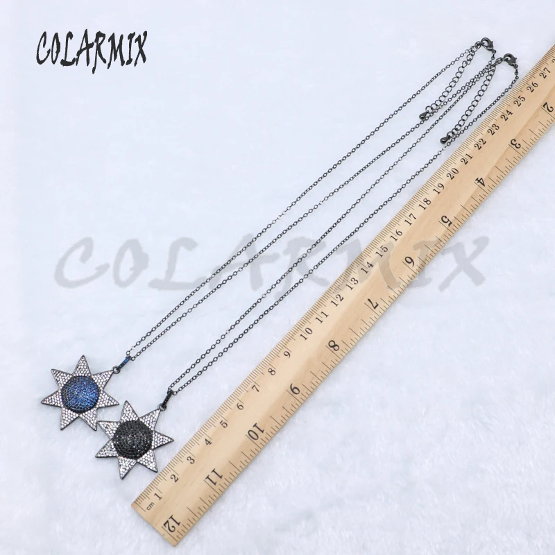 

5 strands star necklace solar sun necklace wholesale jewelry necklace costume jewelry stone gems jewelry gift for women 5053