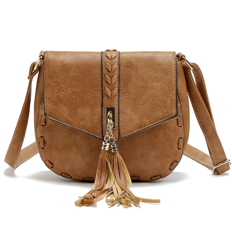 Женская сумка мессенджер из ПУ кожи с кисточками|messenger crossbody bag|bag ladiesbag brand |