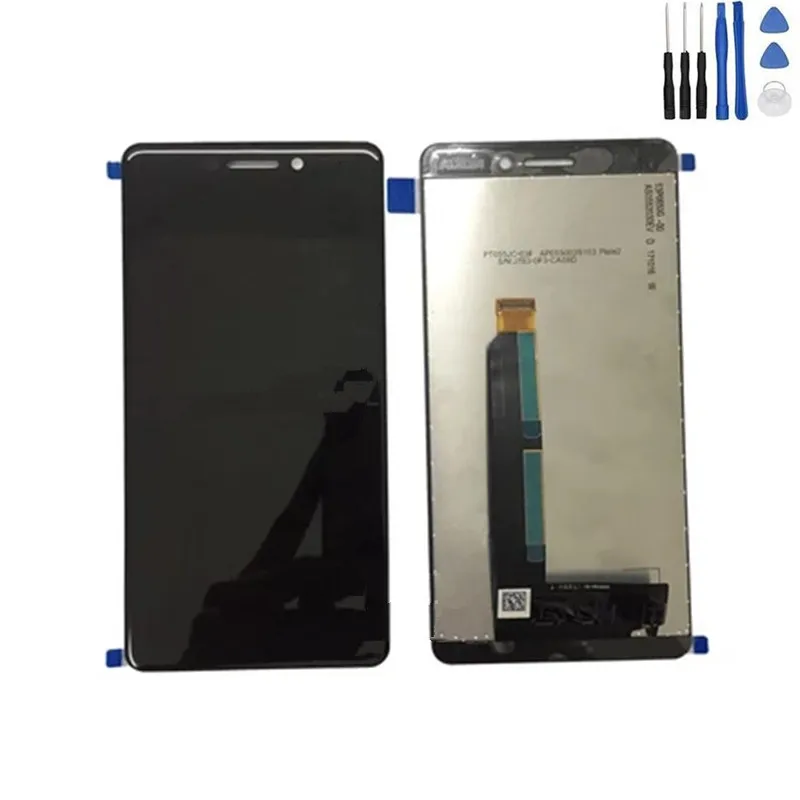 Оригинал для 2018 Nokia 6 второго поколения 2nd TA-1054 5 ''смартфон черный ЖК-дисплей и