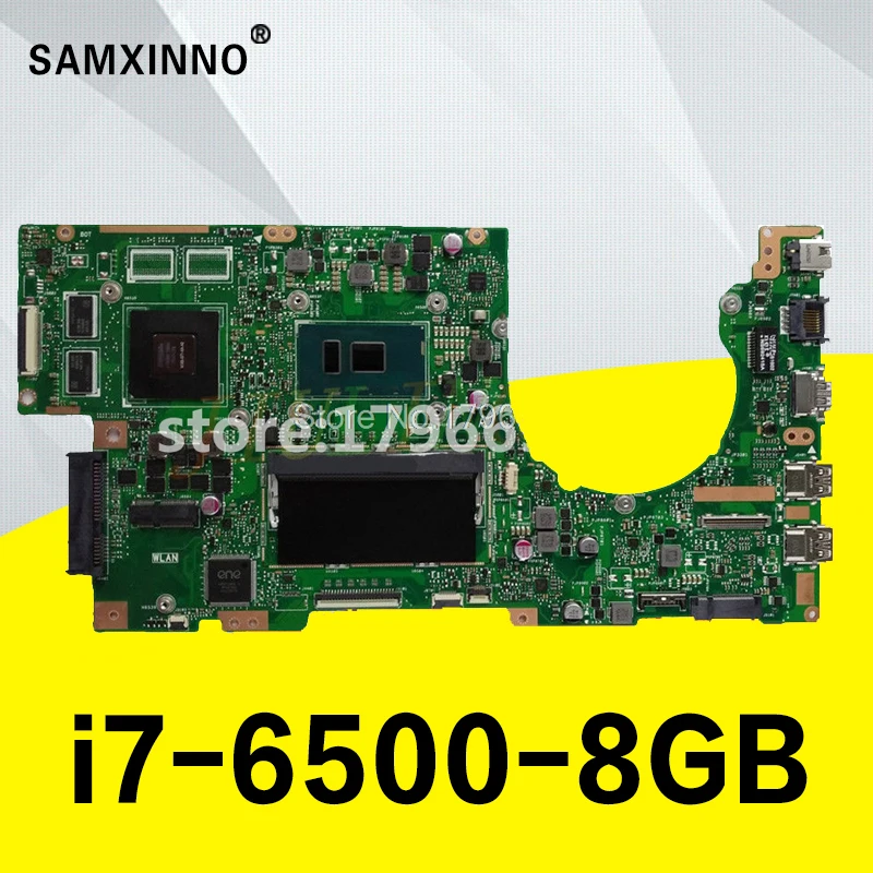 Verkaufen Akemy K501UX K501UB Laptop Motherboard Für For Asus K501UX K501UB K501U K501 Original Mainboard DDR4 8GB RAM I7-6500U GTX940M