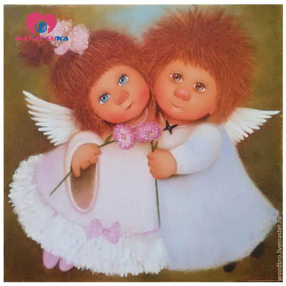 5d вышитый бриллиантами Ангел картины Стразы мозаика из страз полная сборка