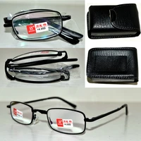2019 pu case belt easy quality foldable noble wear anti reflection coated reading glasses 1 0 1 5 2 0 2 5 3 0 3 5 4 0