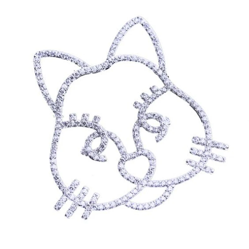 Корейская Симпатичная Модная брошь LuxJuly в виде кота из мультфильма для мужчин и