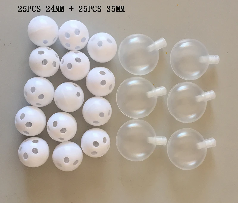 

50pcs Mix-and-match Pet dog/ cat Baby Squeakers Rattle Ball Noise Maker Insert Dog Toy