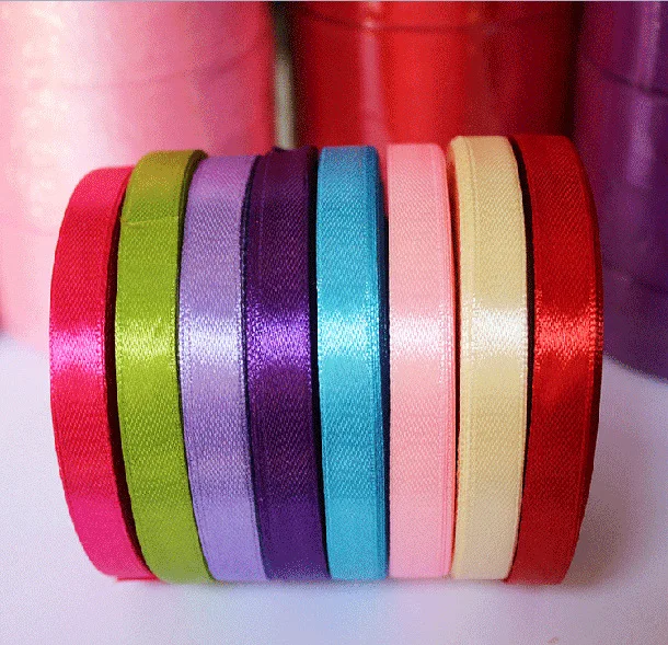 

400PCS/lot Silk Satin Ribbon 15mm 25 Yards Wedding Party Event Decoration Gift Wrapping Decor Apparel Sewing Fabric Supplies