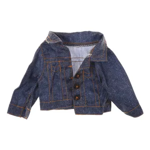 Джинсовая одежда ZTOYL смешная 7*18*3 см, зимнее пальто для кукольной одежды, подходит для куклы 18 дюймов, лучший подарок