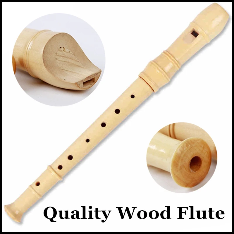 Деревянный Сопрано рекордер с 8 отверстиями музыкальные инструменты древесным
