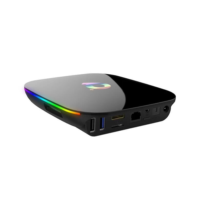 Q Plus Smart tv Box Android 8 1 4 ГБ ОЗУ 32 ГБ/64 Гб ПЗУ 1080 p K H.265 USB3.0 четырехъядерный телеприставка