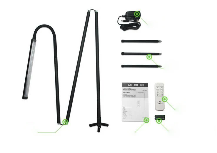 F9 диммер с дистанционным управлением Современная креативная Напольная Лампа для