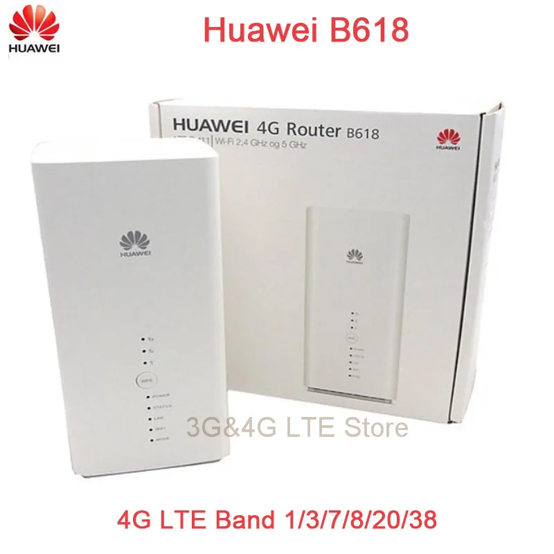 Разблокированный оригинальный маршрутизатор HUAWEI B618 4G (4G 600 Мбит/с 4LAN 1TEL 64 WIFI)|huawei 4g