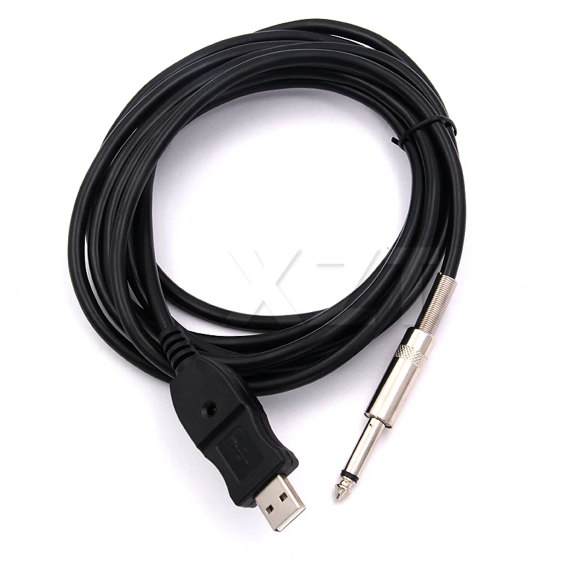 Лидер продаж 2017 1 шт. 3 м аудиокабель для гитары бас 1/4 дюйма USB к разъему 6 мм